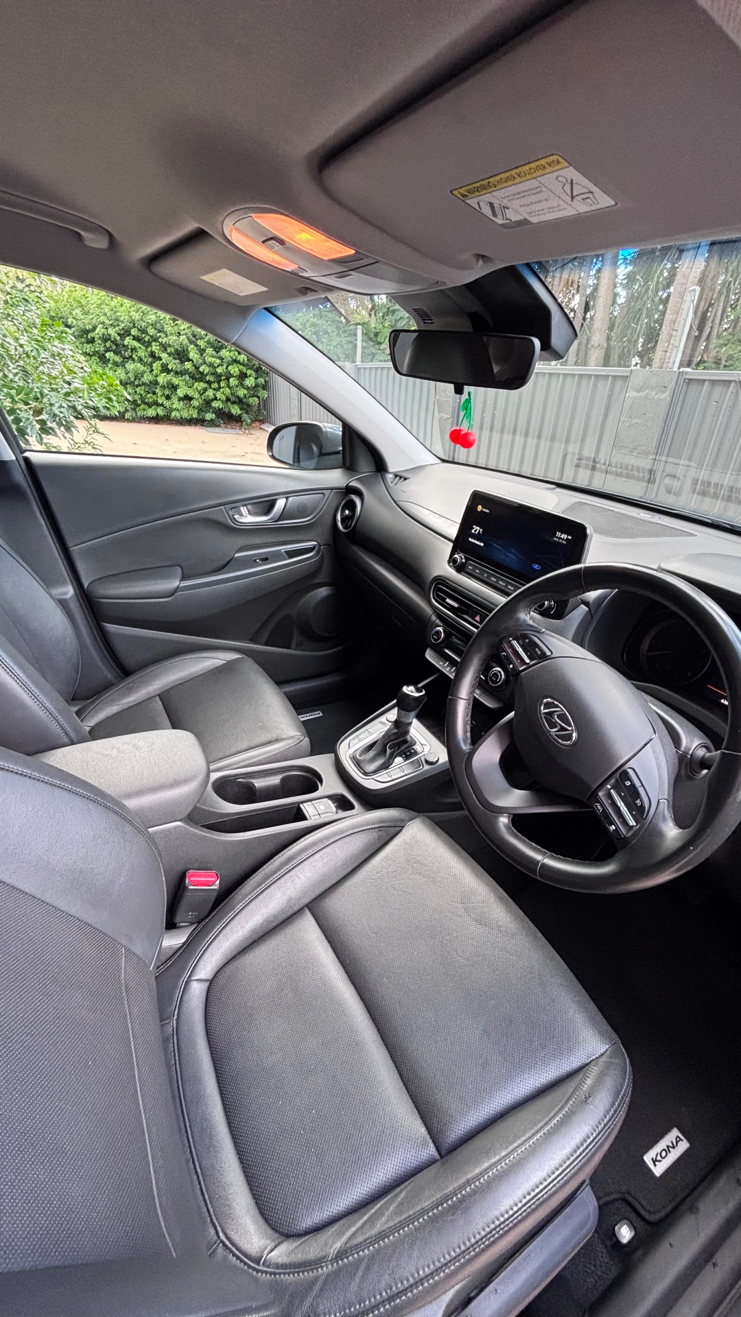 Premium leather interior detailing