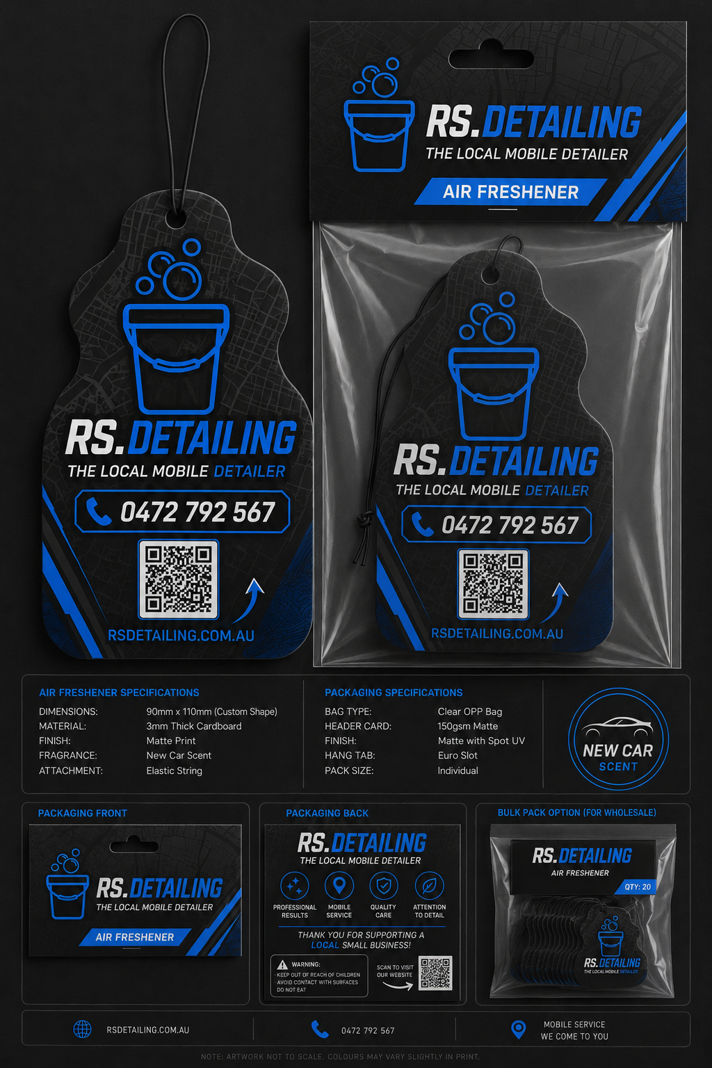 RS.Detailing Air Freshener — New Car Scent